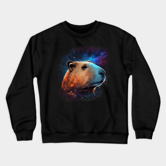capybara Crewneck Sweatshirt by a cat cooking